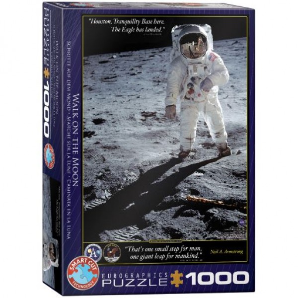 Pierwszy człowiek na księżycu, 1000el.(Smart Cut Technology) - Sklep Art Puzzle